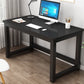 Industrial Writing Desk Manufactured Wood Office Desk for Home and Office Black Clearhalo 'furn' 'furn_office_desk' 'Furniture' 'Office Desks' 'Office Furniture' 'office_desk' 5916847