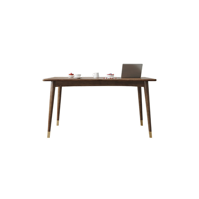 Glam Office Desk Rectangular Brown Solid Wood Writing Desk for Home Clearhalo 'furn' 'furn_office_desk' 'Furniture' 'Office Desks' 'Office Furniture' 'office_desk' 5916972