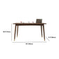 Glam Office Desk Rectangular Brown Solid Wood Writing Desk for Home Clearhalo 'furn' 'furn_office_desk' 'Furniture' 'Office Desks' 'Office Furniture' 'office_desk' 5916985