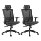Contemporary High Back Office Chair Ergonomic Adjustable Chair Black 2 Piece Set Clearhalo 'furn' 'furn_office_chair' 'Furniture' 'Office Chairs' 'Office Furniture' 'office_chair' 5917086