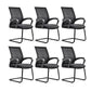 Contemporary Arm Chair Green Fixed Arms Nylon Mid Back Home Office Chair