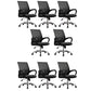 Contemporary Arm Chair Green Fixed Arms Nylon Mid Back Home Office Chair