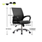 Contemporary Arm Chair Green Fixed Arms Nylon Mid Back Home Office Chair