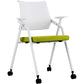 Silla para conferencias con respaldo medio Silla para invitados con base metálica contemporánea