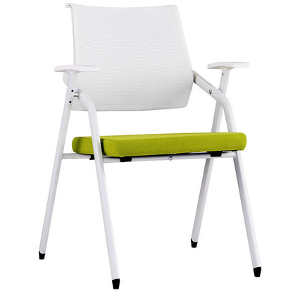 Silla para conferencias con respaldo medio Silla para invitados con base metálica contemporánea