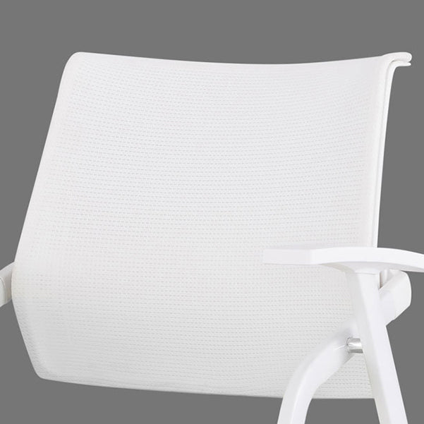 Silla para conferencias con respaldo medio Silla para invitados con base metálica contemporánea