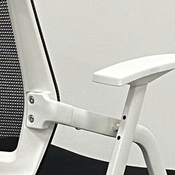 Silla para conferencias con respaldo medio Silla para invitados con base metálica contemporánea