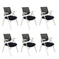 Silla para conferencias con respaldo medio Silla para invitados con base metálica contemporánea