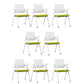 Silla para conferencias con respaldo medio Silla para invitados con base metálica contemporánea