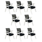 Silla para conferencias con respaldo medio Silla para invitados con base metálica contemporánea