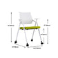 Silla para conferencias con respaldo medio Silla para invitados con base metálica contemporánea