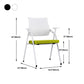 Silla para conferencias con respaldo medio Silla para invitados con base metálica contemporánea