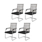 18"W Contemporary Office Chair Black Breathable AirGrid Desk Chair 4 Piece Set Beige Clearhalo 'furn' 'furn_office_chair' 'Furniture' 'Office Chairs' 'Office Furniture' 'office_chair' 5917229