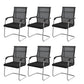 18"W Contemporary Office Chair Black Breathable AirGrid Desk Chair 6 Piece Set Black Clearhalo 'furn' 'furn_office_chair' 'Furniture' 'Office Chairs' 'Office Furniture' 'office_chair' 5917231