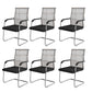 18"W Contemporary Office Chair Black Breathable AirGrid Desk Chair 6 Piece Set Beige Clearhalo 'furn' 'furn_office_chair' 'Furniture' 'Office Chairs' 'Office Furniture' 'office_chair' 5917233