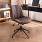 23"W Contemporary Office Chair Adjustable Seat Height Desk Chair Dark Coffee 1 Piece Clearhalo 'furn' 'furn_office_chair' 'Furniture' 'Office Chairs' 'Office Furniture' 'office_chair' 5917300