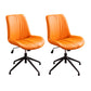 23"W Contemporary Office Chair Adjustable Seat Height Desk Chair Orange 2 Piece Set Clearhalo 'furn' 'furn_office_chair' 'Furniture' 'Office Chairs' 'Office Furniture' 'office_chair' 5917308