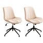 23"W Contemporary Office Chair Adjustable Seat Height Desk Chair Off-White 2 Piece Set Clearhalo 'furn' 'furn_office_chair' 'Furniture' 'Office Chairs' 'Office Furniture' 'office_chair' 5917312