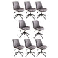 23"W Contemporary Office Chair Adjustable Seat Height Desk Chair Grey 8 Piece Set Clearhalo 'furn' 'furn_office_chair' 'Furniture' 'Office Chairs' 'Office Furniture' 'office_chair' 5917338
