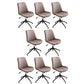 23"W Contemporary Office Chair Adjustable Seat Height Desk Chair Light Coffee 8 Piece Set Clearhalo 'furn' 'furn_office_chair' 'Furniture' 'Office Chairs' 'Office Furniture' 'office_chair' 5917340