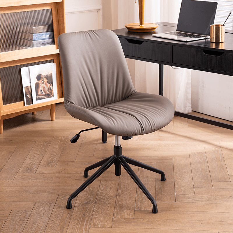 23"W Contemporary Office Chair Adjustable Seat Height Desk Chair Light Coffee 1 Piece Clearhalo 'furn' 'furn_office_chair' 'Furniture' 'Office Chairs' 'Office Furniture' 'office_chair' 5917344