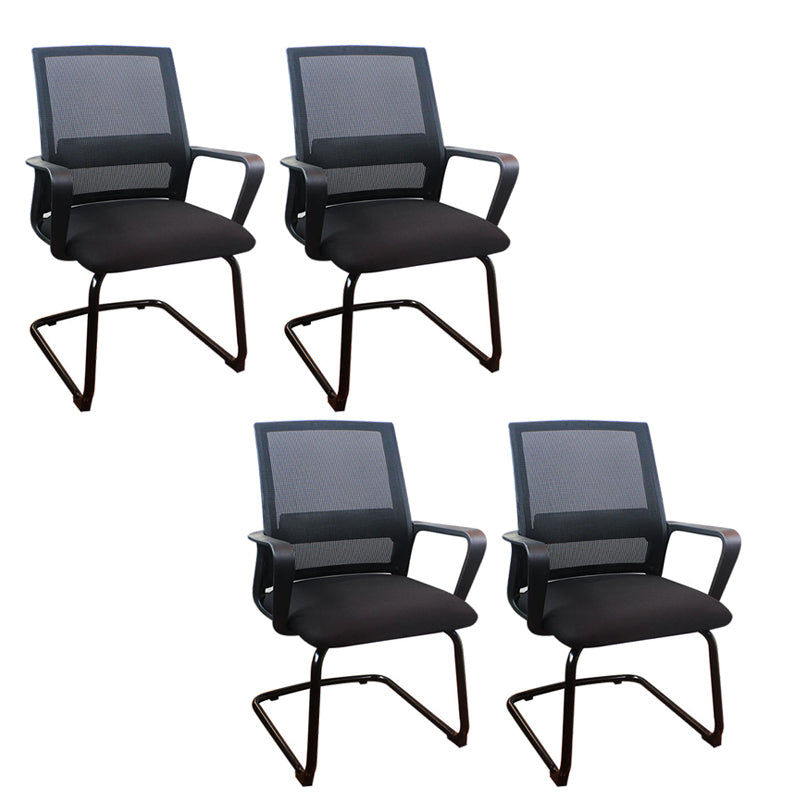 18 Wide Contemporary Office Chair Black Breathable AirGrid Desk Chair 4 Piece Set Clearhalo 'furn' 'furn_office_chair' 'Furniture' 'Office Chairs' 'Office Furniture' 'office_chair' 5917362