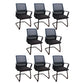 18 Wide Contemporary Office Chair Black Breathable AirGrid Desk Chair 8 Piece Set Clearhalo 'furn' 'furn_office_chair' 'Furniture' 'Office Chairs' 'Office Furniture' 'office_chair' 5917365