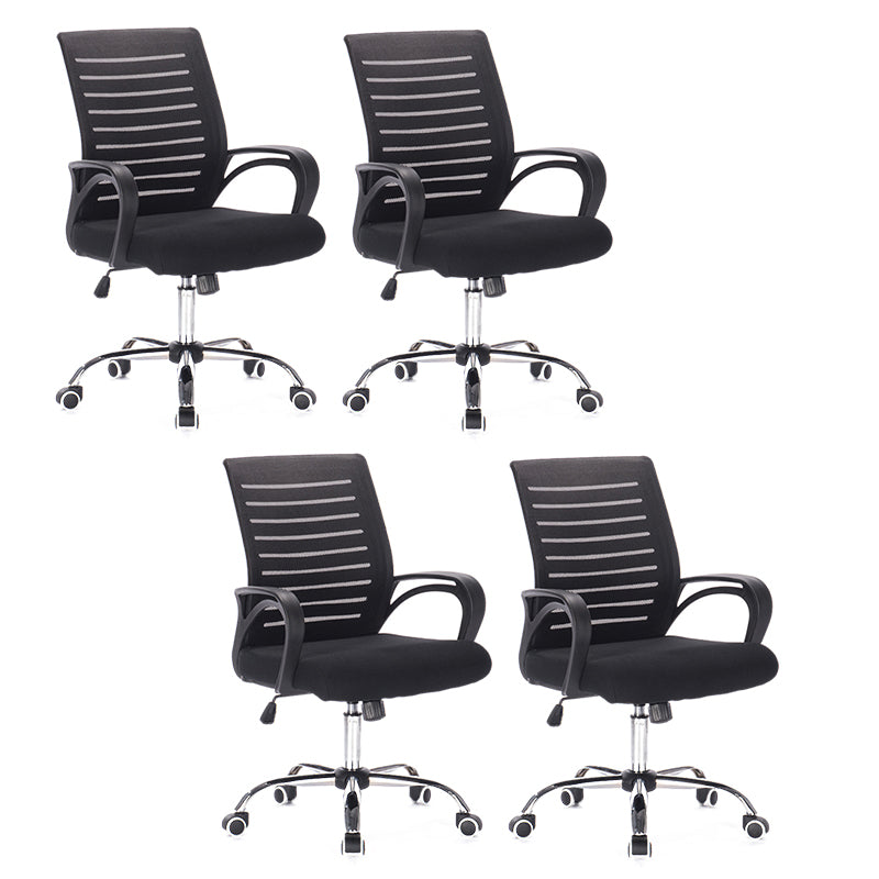 Moderner Armstuhl Verstellbare Sitzhöhe mit Rädern Bürostuhl