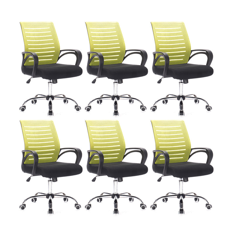 Moderner Armstuhl Verstellbare Sitzhöhe mit Rädern Bürostuhl