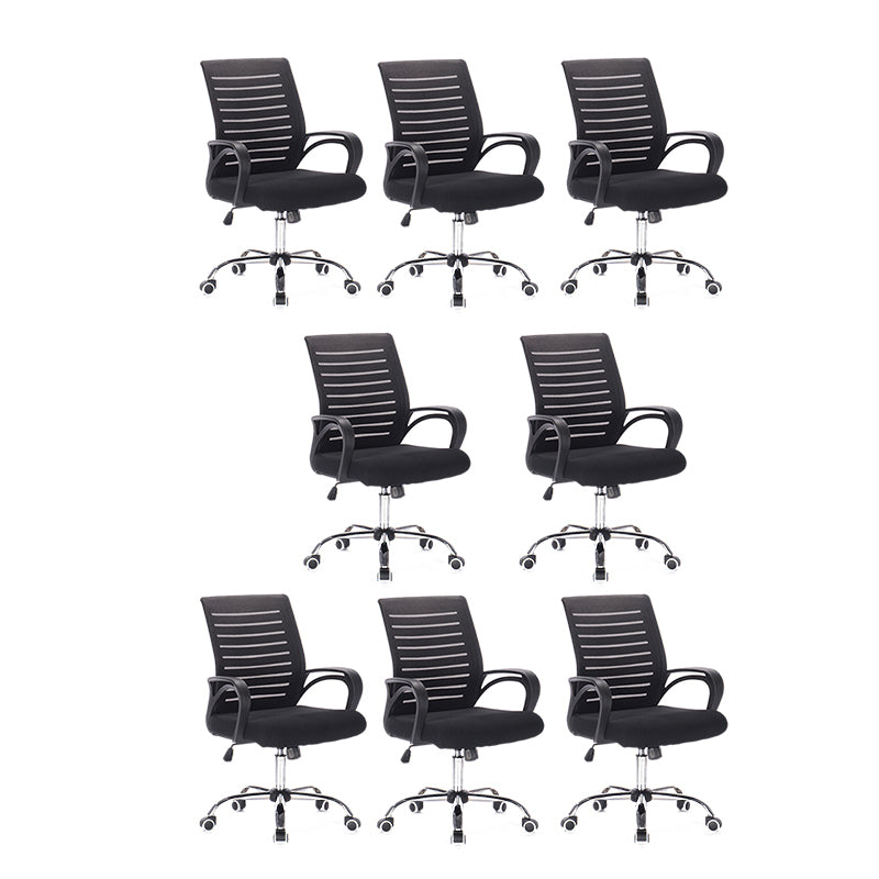 Moderner Armstuhl Verstellbare Sitzhöhe mit Rädern Bürostuhl