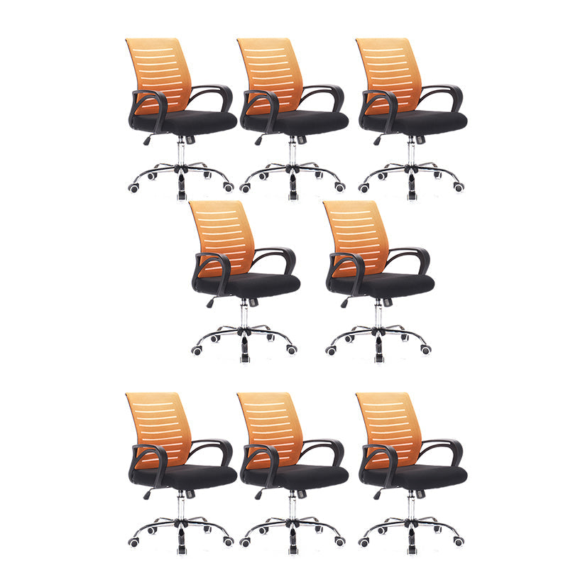 Moderner Armstuhl Verstellbare Sitzhöhe mit Rädern Bürostuhl