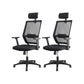 Modern & Contemporary Slide Chair Microfiber Black High Back Chair