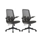 Contemporary Office Chair High Back Lumbar Support Desk Chair Black 2 Piece Set Clearhalo 'furn' 'furn_office_chair' 'Furniture' 'Office Chairs' 'Office Furniture' 'office_chair' 5917457