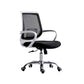 Mid-Back Office Chair Contemporary Ergonomic Arms Included Desk Chair White-Black 1 Piece Star Base Clearhalo 'furn' 'furn_office_chair' 'Furniture' 'Office Chairs' 'Office Furniture' 'office_chair' 5917506