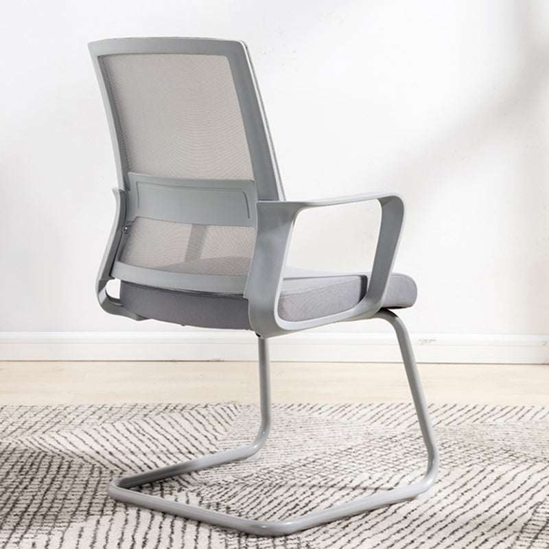 Modern Fixed Arms Office Chair Breathable AirGrid No Wheels Chair Clearhalo 'furn' 'furn_office_chair' 'Furniture' 'Office Chairs' 'Office Furniture' 'office_chair' 5917552