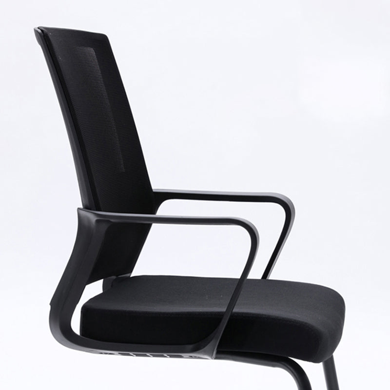 Modern Fixed Arms Office Chair Breathable AirGrid No Wheels Chair Clearhalo 'furn' 'furn_office_chair' 'Furniture' 'Office Chairs' 'Office Furniture' 'office_chair' 5917556