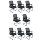Modern Fixed Arms Office Chair Breathable AirGrid No Wheels Chair Black 8 Piece Set Clearhalo 'furn' 'furn_office_chair' 'Furniture' 'Office Chairs' 'Office Furniture' 'office_chair' 5917566