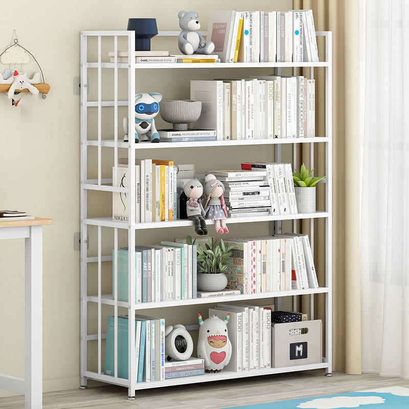 垂直長方形の本棚メタル9.8 "広いオープンブックケースブックシェルフコンテンポラリー