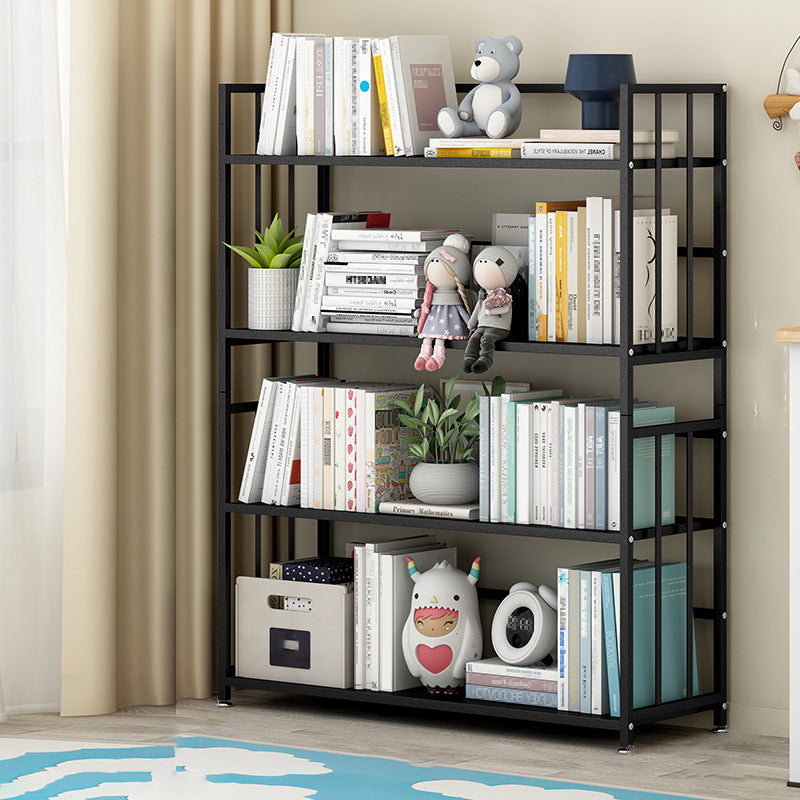 垂直長方形の本棚メタル9.8 "広いオープンブックケースブックシェルフコンテンポラリー