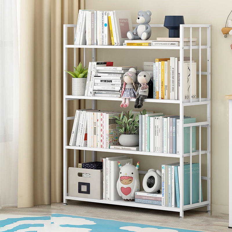 垂直長方形の本棚メタル9.8 "広いオープンブックケースブックシェルフコンテンポラリー