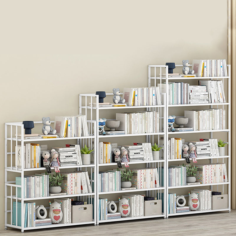 垂直長方形の本棚メタル9.8 "広いオープンブックケースブックシェルフコンテンポラリー