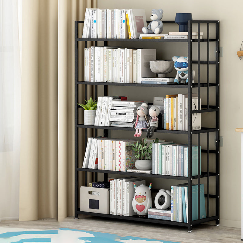 垂直長方形の本棚メタル9.8 "広いオープンブックケースブックシェルフコンテンポラリー