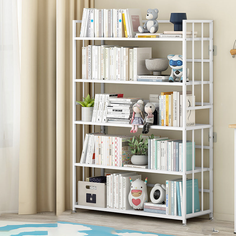 垂直長方形の本棚メタル9.8 "広いオープンブックケースブックシェルフコンテンポラリー