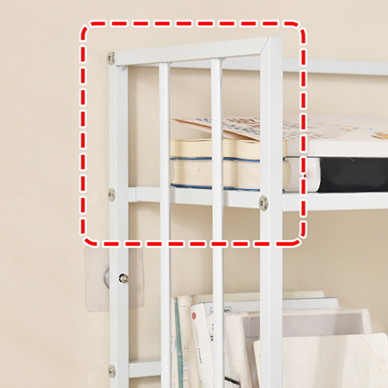 垂直長方形の本棚メタル9.8 "広いオープンブックケースブックシェルフコンテンポラリー