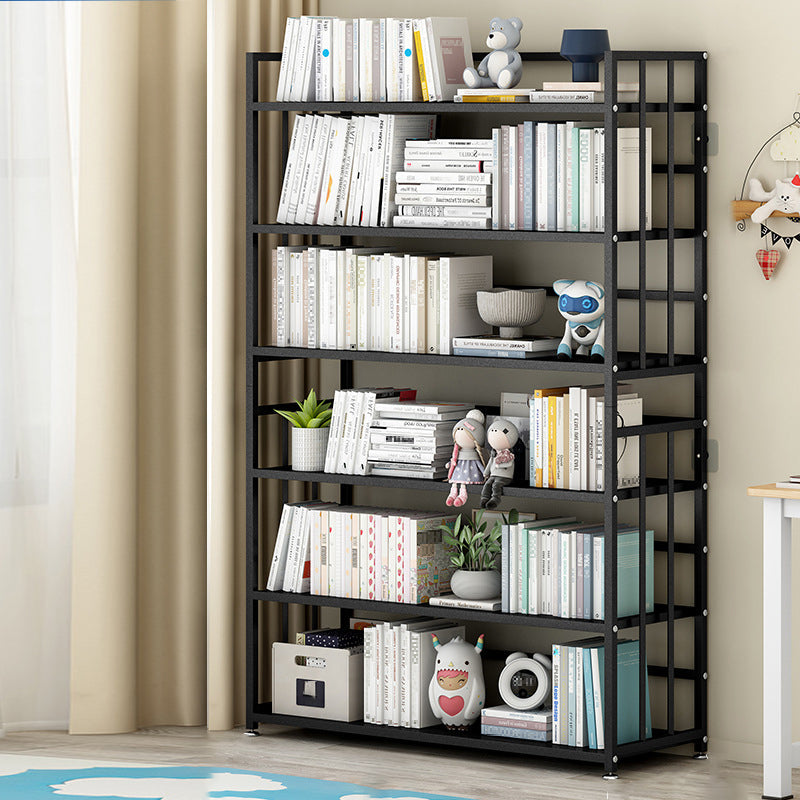垂直長方形の本棚メタル9.8 "広いオープンブックケースブックシェルフコンテンポラリー
