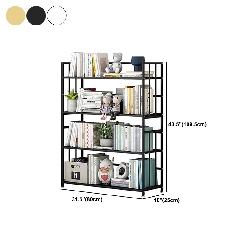 垂直長方形の本棚メタル9.8 "広いオープンブックケースブックシェルフコンテンポラリー