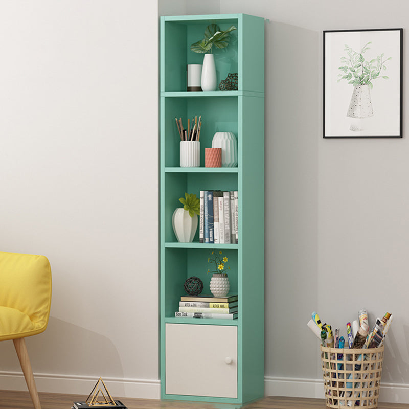 Modern Corner Vertical Shelf Bookcase Engineered Wood Book Shelf with Cabinets Clearhalo 'Bookcases' 'furn' 'furn_bookcases' 'Furniture' 'Office Furniture' 5917597