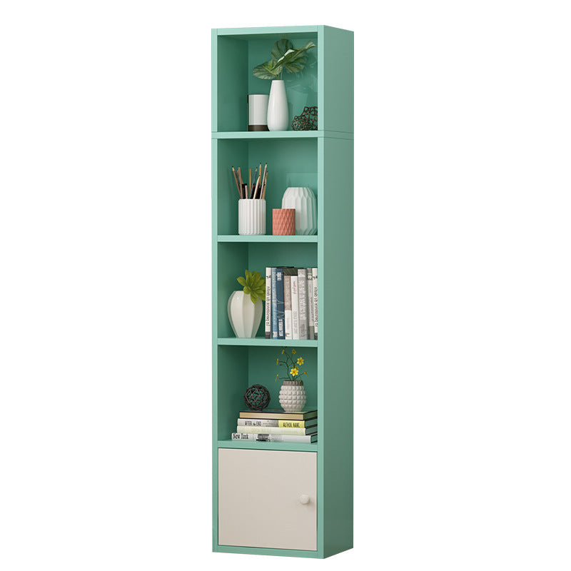 Modern Corner Vertical Shelf Bookcase Engineered Wood Book Shelf with Cabinets Clearhalo 'Bookcases' 'furn' 'furn_bookcases' 'Furniture' 'Office Furniture' 5917601