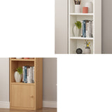 Modern Corner Vertical Shelf Bookcase Engineered Wood Book Shelf with Cabinets Clearhalo 'Bookcases' 'furn' 'furn_bookcases' 'Furniture' 'Office Furniture' 5917608