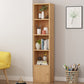 Modern Corner Vertical Shelf Bookcase Engineered Wood Book Shelf with Cabinets 12.9"L x 9.4"W x 61.8"H Wood 1 Clearhalo 'Bookcases' 'furn' 'furn_bookcases' 'Furniture' 'Office Furniture' 5917609